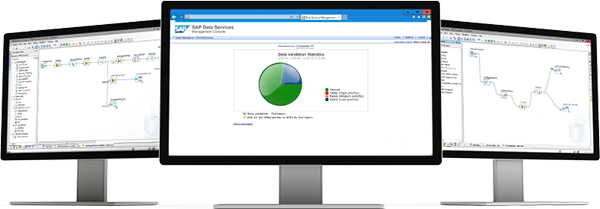 Enterprise Data Management Software - SAP Data Services | Screenshot of the data integration and data quality management capabilities of SAP Data Services software